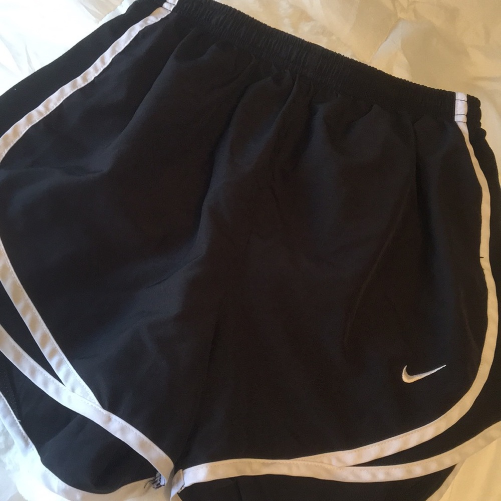 Black nike running shorts